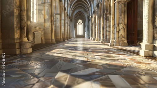 Realistic View of Canterbury Cathedral photo