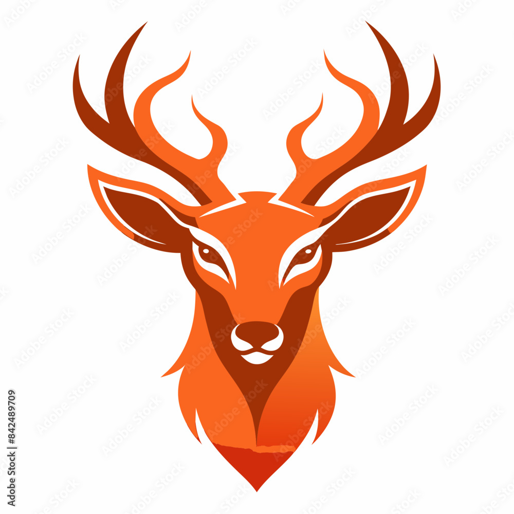 Unique Deer Head Logo Vector: Simple and Stylish Icon Designs Unique Deer Head Logo Vector: Simple and Stylish Icon Designs