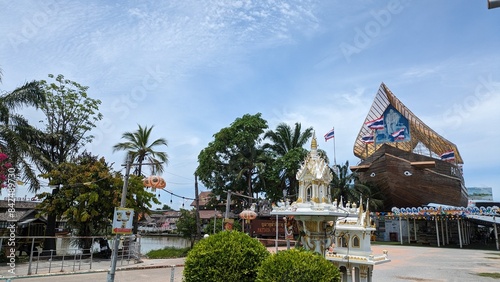 Outside of the Pattaya floating market. Pattaya, Thailand, May 2024
