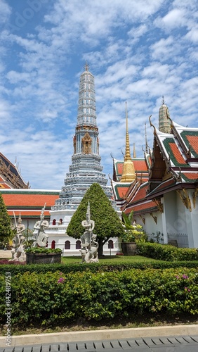 A traditional building in Thailand. Beautiful architecture. Thai building located in Thailand, Bangkok