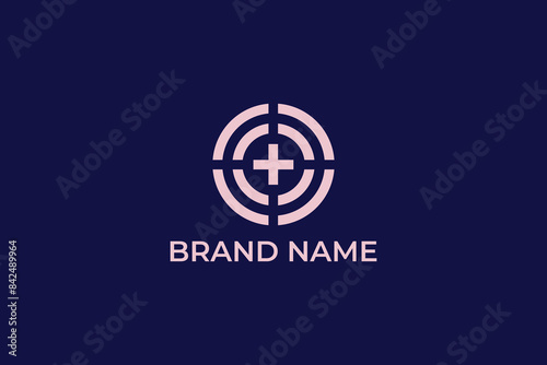 target logo, gun target logo, scope logo, medical logo, logomark