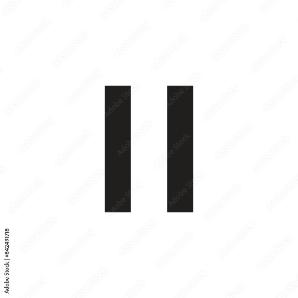 pause sign icon vector for website and app pause sign icon vector for website and app