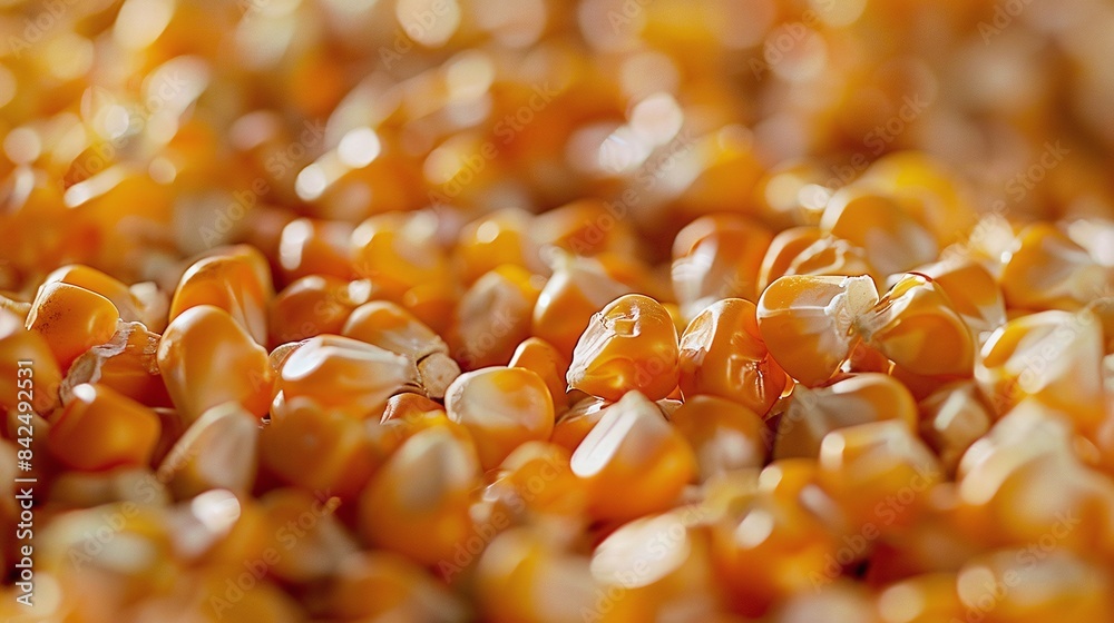 close up of corn grains