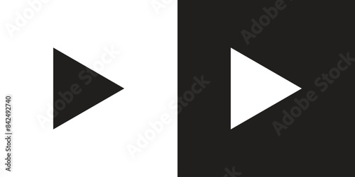 arrow right icon sign vector for app or website photo