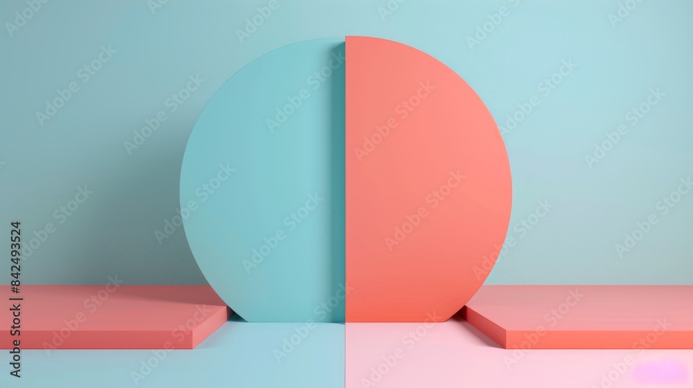 Fortuna flat design front view lucky 3D render Splitcomplementary color scheme Fortuna flat design front view lucky 3D render Splitcomplementary color scheme