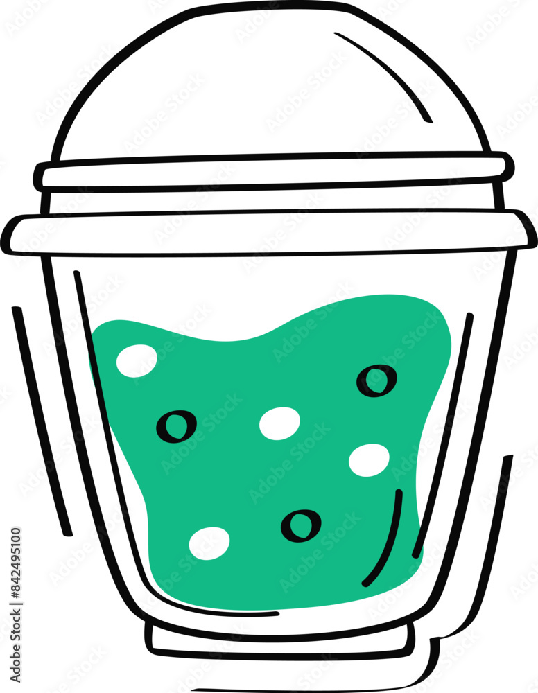 Smoothie Cocktail Glass Sketch Smoothie Cocktail Glass Sketch