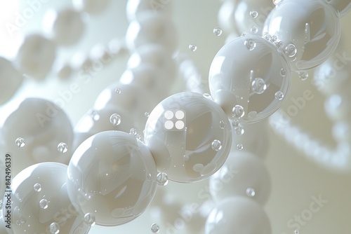 Water molecule model background professional photography photo