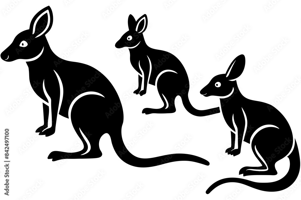 bilby silhouette vector illustration bilby silhouette vector illustration