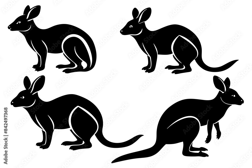 bilby silhouette vector illustration bilby silhouette vector illustration