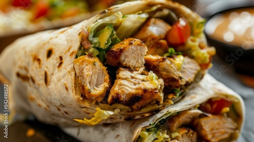 Chicken Shawarma Doner kebab wrap