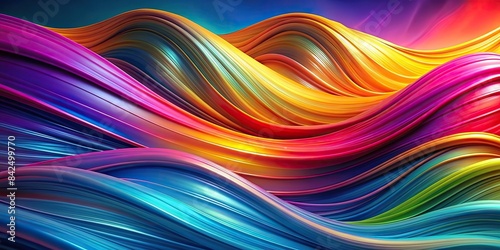 Abstract colorful waves flowing like liquid, creating a dynamic and vibrant background , abstract, wave, pattern, colorful, liquid, flow, motion, dynamic, vibrant, background, design