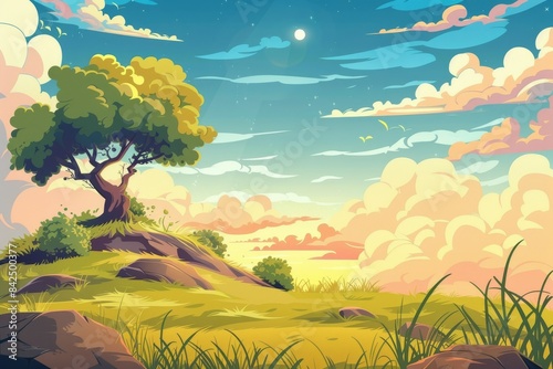 Gentle hills and valleys for soothing graphic design projects