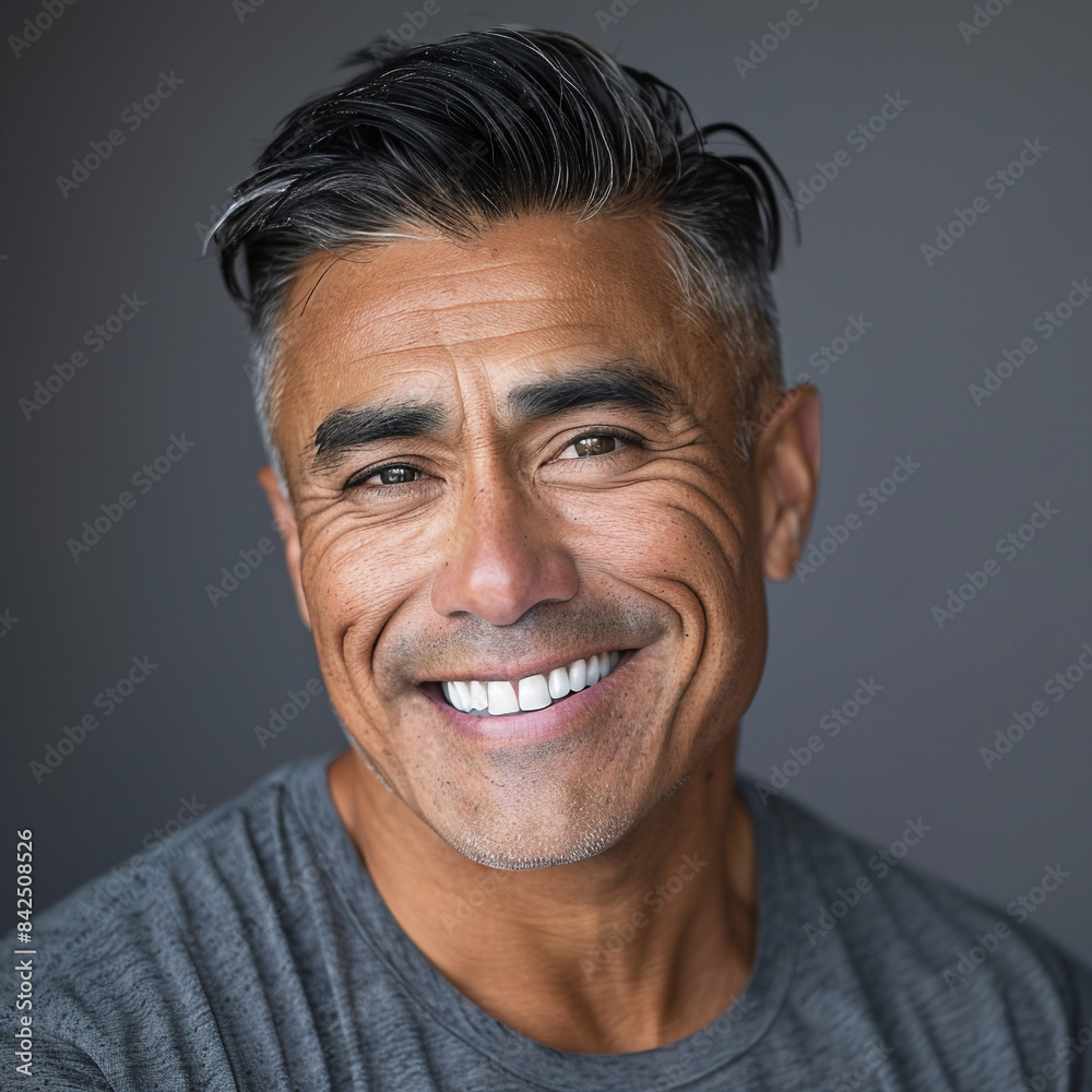 Headshot of a smiling Hispanic man in athleisure/sporty clothes Headshot of a smiling Hispanic man in athleisure/sporty clothes