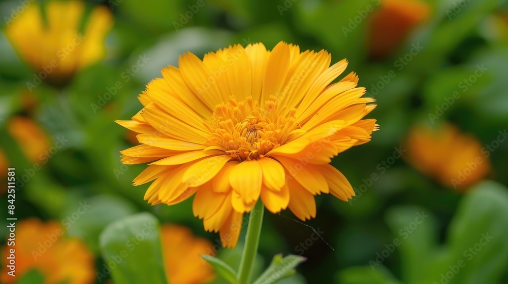Calendula Flower in a Stunning Shade of Yellow Calendula Flower in a Stunning Shade of Yellow