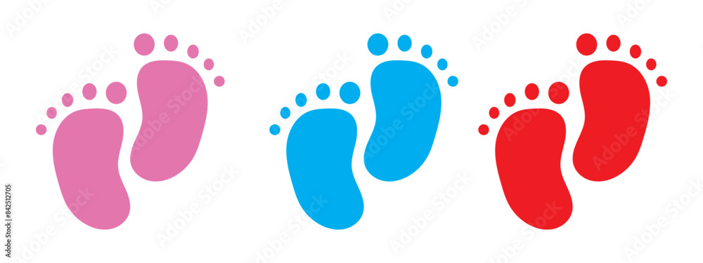 custom made wallpaper toronto digitalBaby footprint icon collection. Baby feet vector icon. Newborn barefoot icon set.footprint, newborn, kids feet sign. Vector 10 eps.