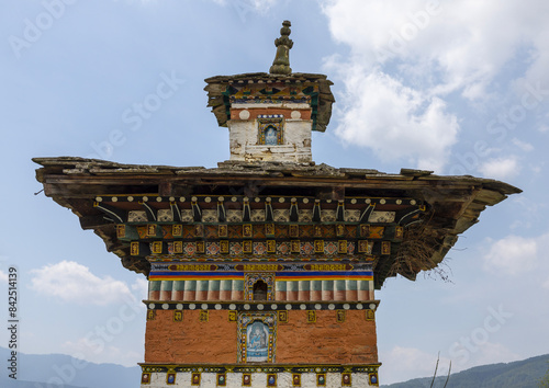 Top of a stupa, Bumthang, Ogyen Choling, Bhutan photo