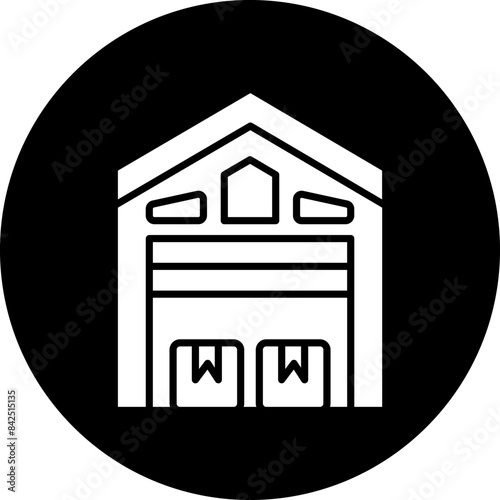 Vector Design Warehouse Icon Style