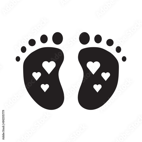 baby feet svg, baby svg, baby footprint svg, baby foot svg, newborn svg, monogram svg. split name frame svg, baby feet monogram name frame