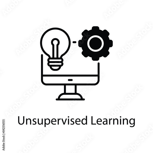 Unsupervised Learning vector icon