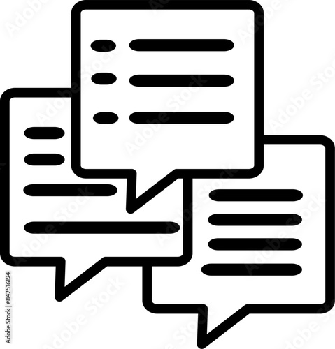 Speech bubble icon. Editable Vector