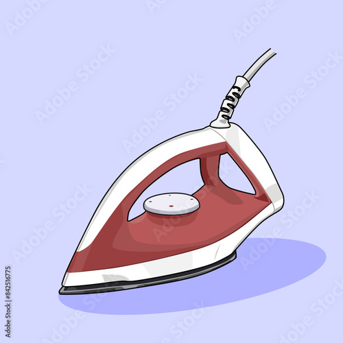 iron clothes electric laundry service vector illustration isolated. ironing clothes vector illustration. laundry iron vector illustration.