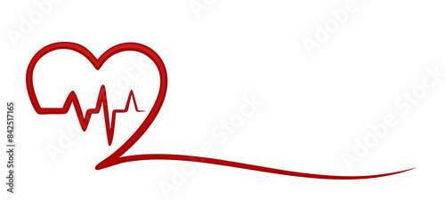 The symbol of a red stylized heart.