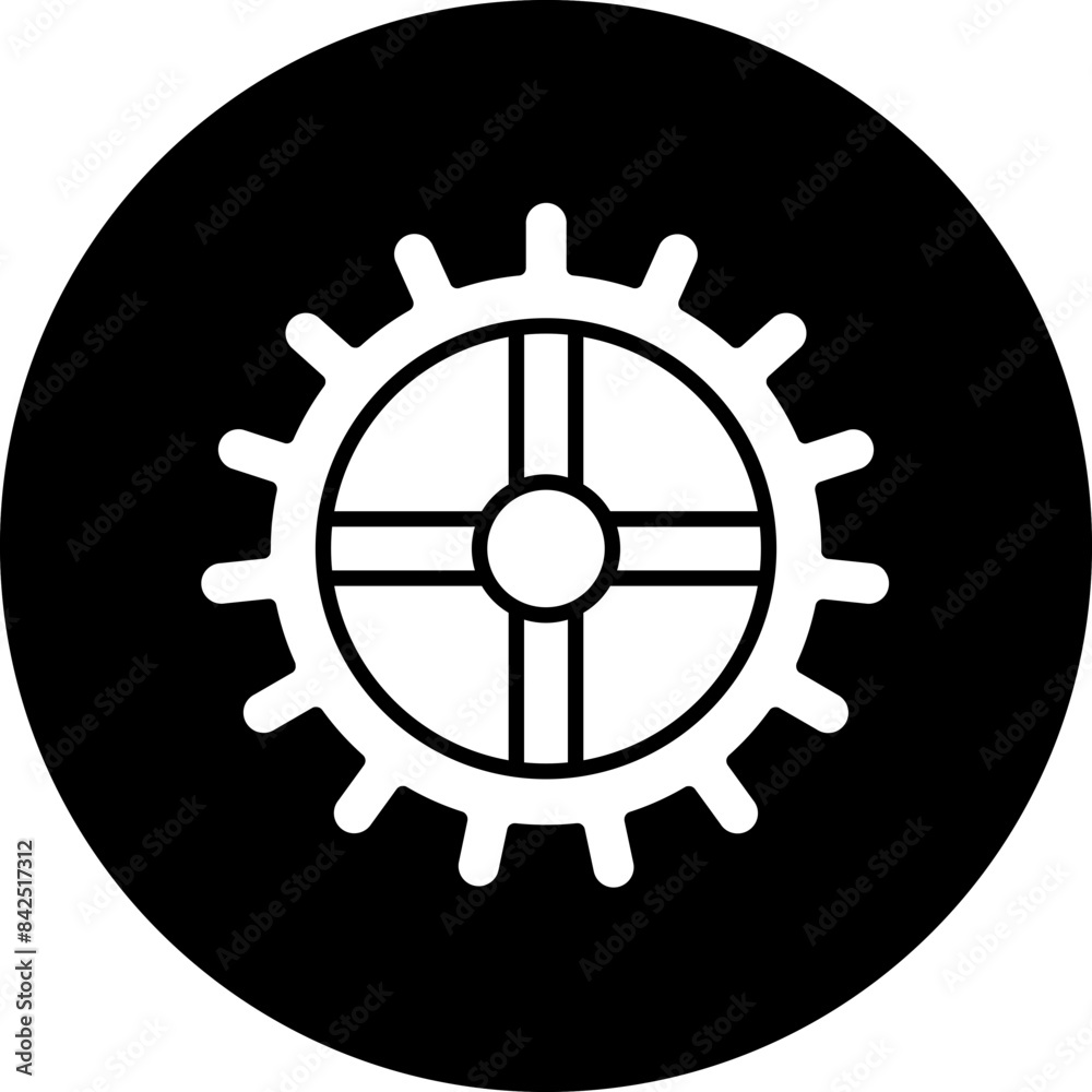 Vector Design Cogwheel Icon Style Vector Design Cogwheel Icon Style