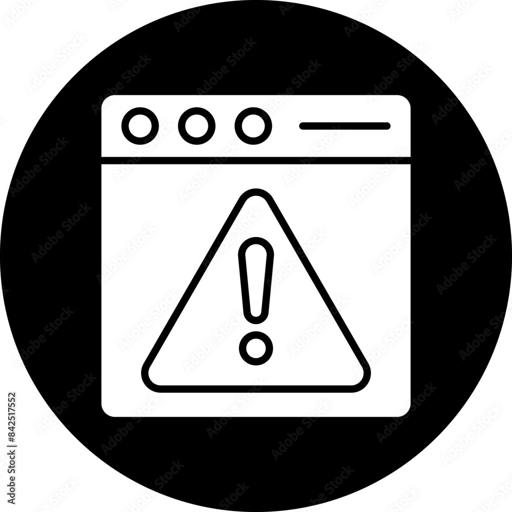 Vector Design Web Warning Icon Style Vector Design Web Warning Icon Style
