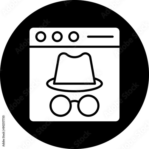 Vector Design Incognito Icon Style photo