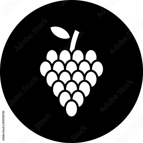 Vector Design Grapes Icon Style