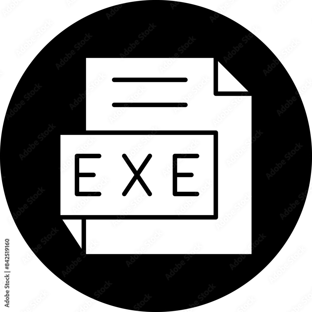 Vector Design EXE Icon Style Vector Design EXE Icon Style