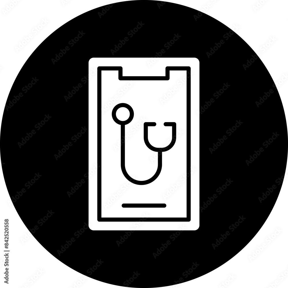 Vector Design Mobile Medical Icon Style Vector Design Mobile Medical Icon Style