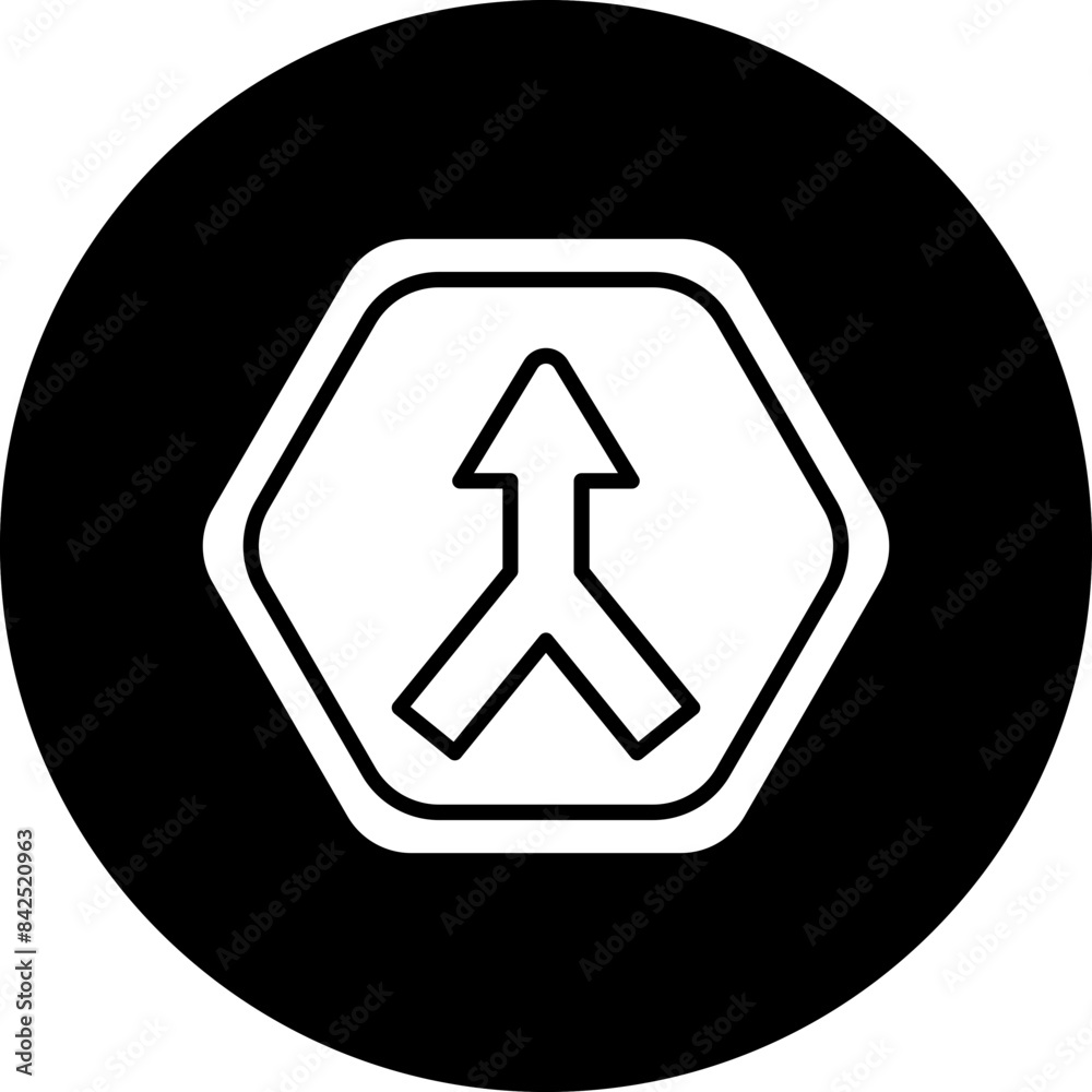 Vector Design Converging Road Icon Style Vector Design Converging Road Icon Style