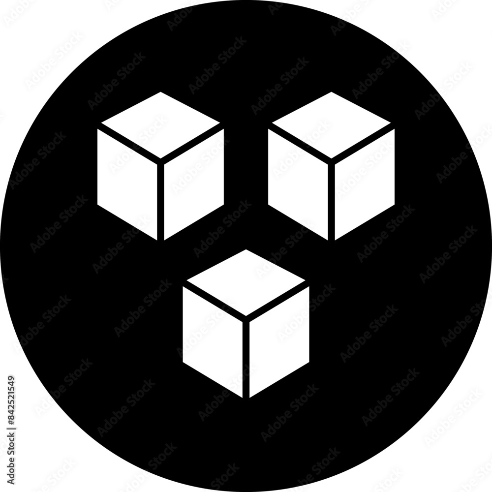 Vector Design Cube Icon Style Vector Design Cube Icon Style
