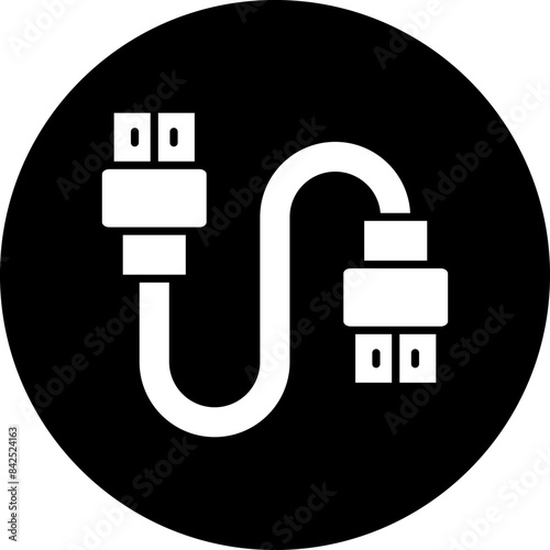 Vector Design Hdmi Cable Icon Style