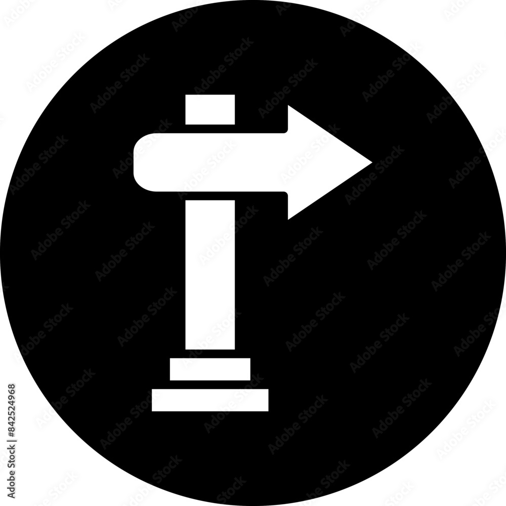 Vector Design Signboard Right Icon Style Vector Design Signboard Right Icon Style