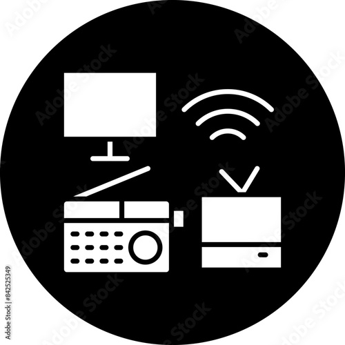 Vector Design Mass Media Icon Style