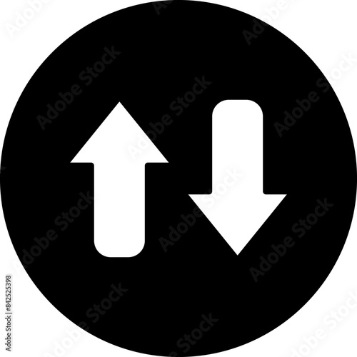 Vector Design Opposite Arrow Icon Style