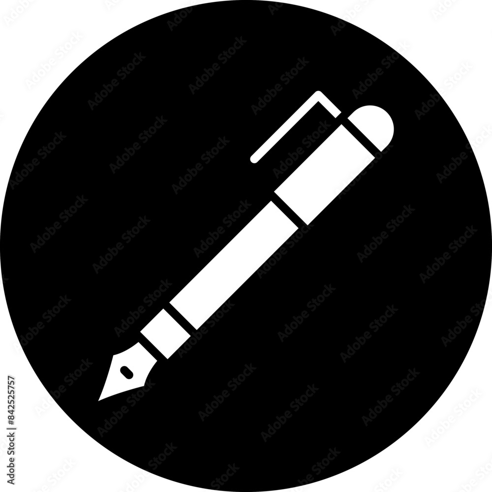 Vector Design Fountain Pen Icon Style Vector Design Fountain Pen Icon Style