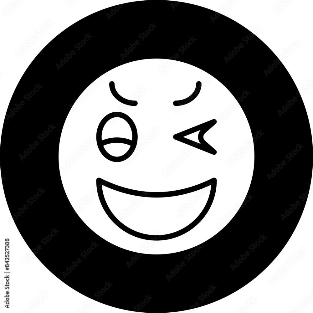 Vector Design Wink Icon Style Vector Design Wink Icon Style