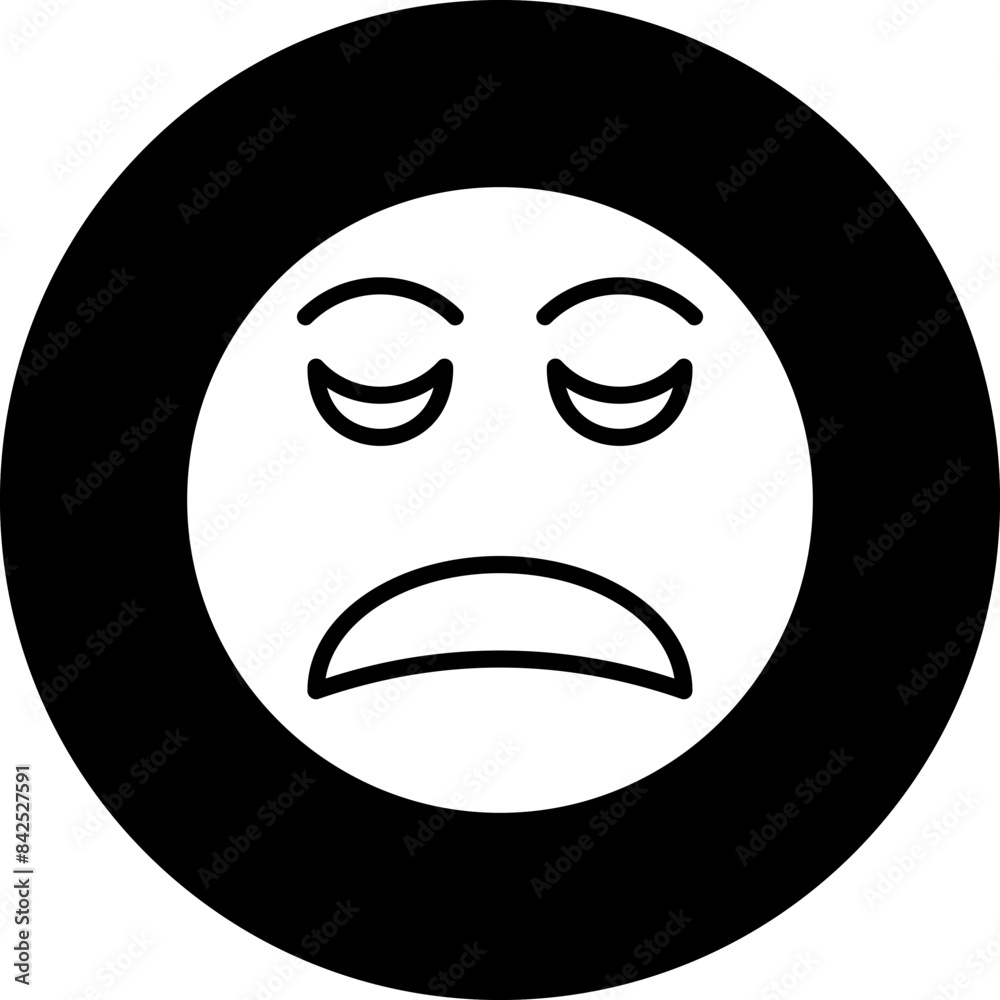 Vector Design Disappointed Icon Style Vector Design Disappointed Icon Style