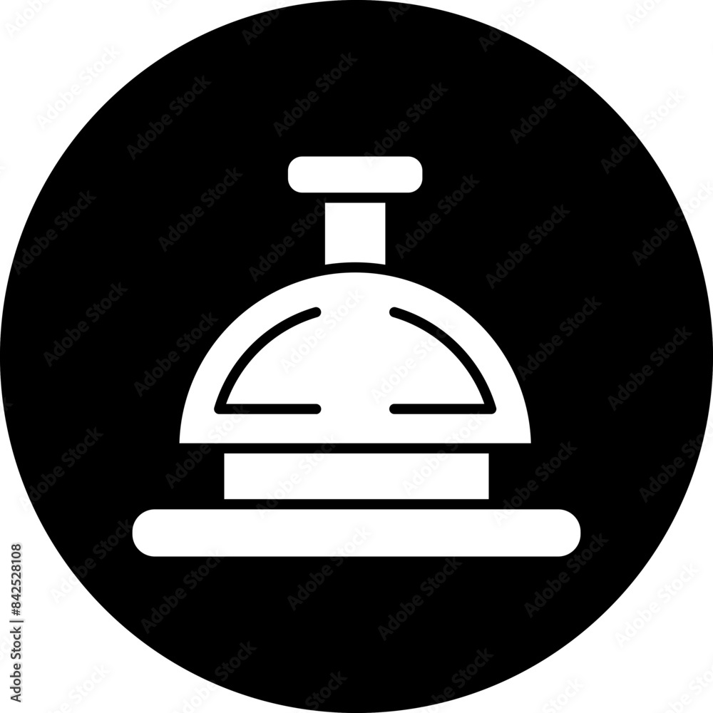 Vector Design Reception Bell Icon Style Vector Design Reception Bell Icon Style