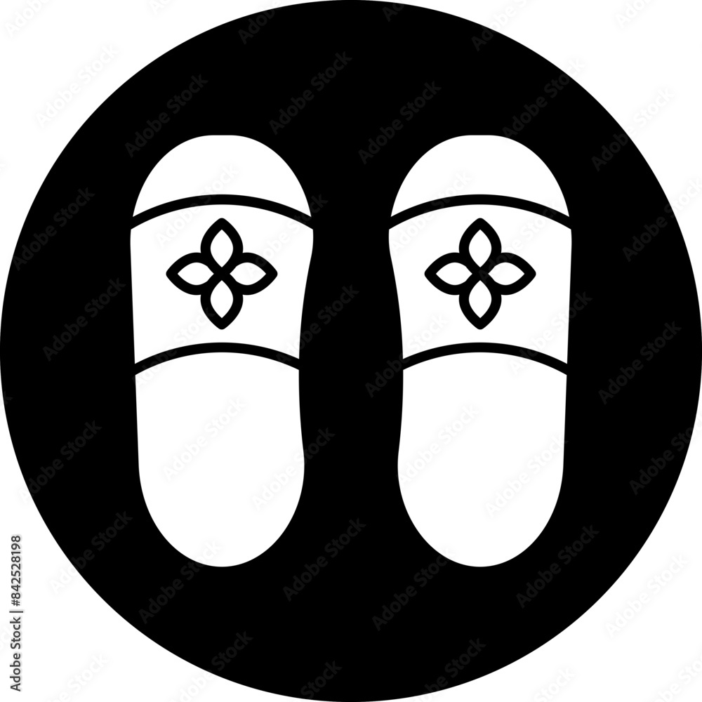 Vector Design Slippers Icon Style Vector Design Slippers Icon Style