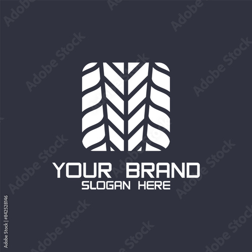 Tire or wheel logo design. Logo suitable for tire shops, workshops and companies.