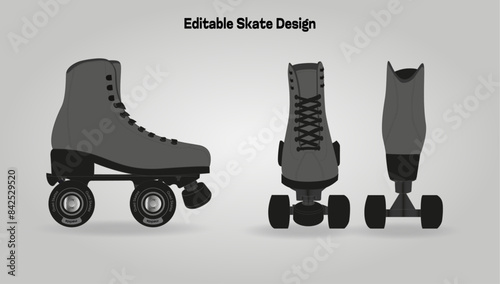 Editable Skate Design 4 photo