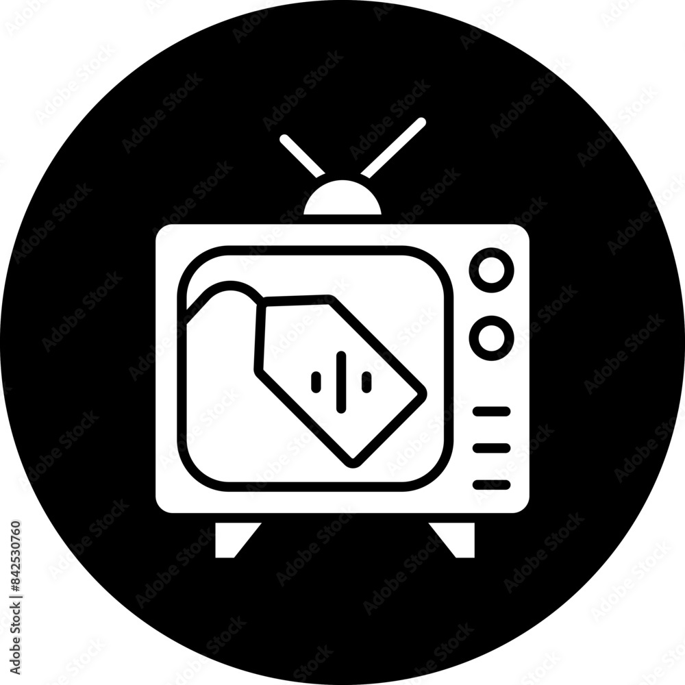 Vector Design Television Sale Icon Style Vector Design Television Sale Icon Style