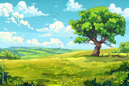 Fantastical landscape illustrations for dreamy interior design concepts