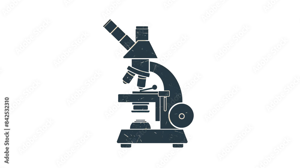 a black and white image of a microscope a black and white image of a microscope