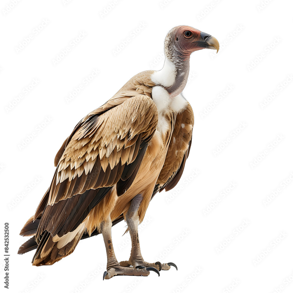 Obraz premium [Transparent Background PNG]Griffon Vulture on White Background