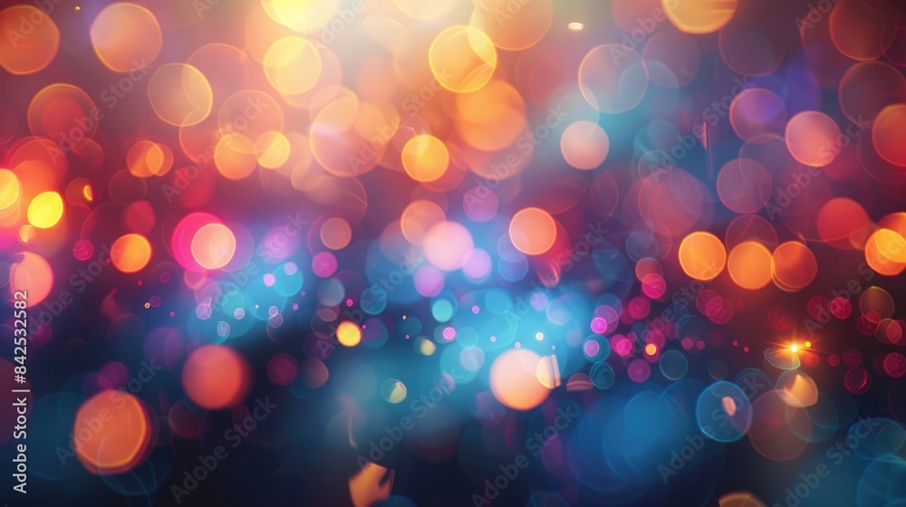Obraz premium Abstract background with blurred lights and vibrant colors